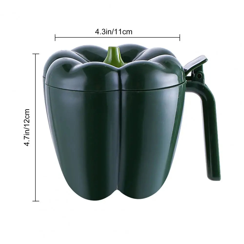 4 In1 Seasoning Storage With Spoon For Pepper Spice Plastic Jar Creative Chili Shape