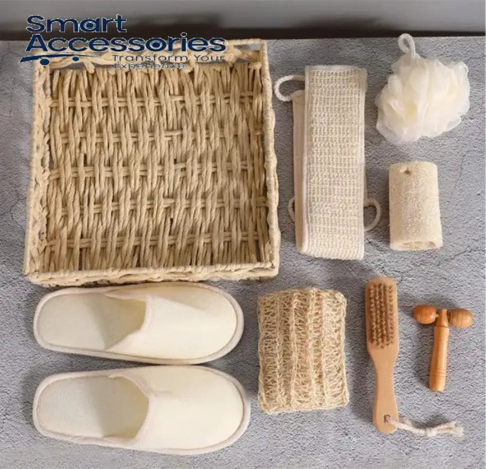 8 Pcs Set With Bathroom Slipper & Hand Towel