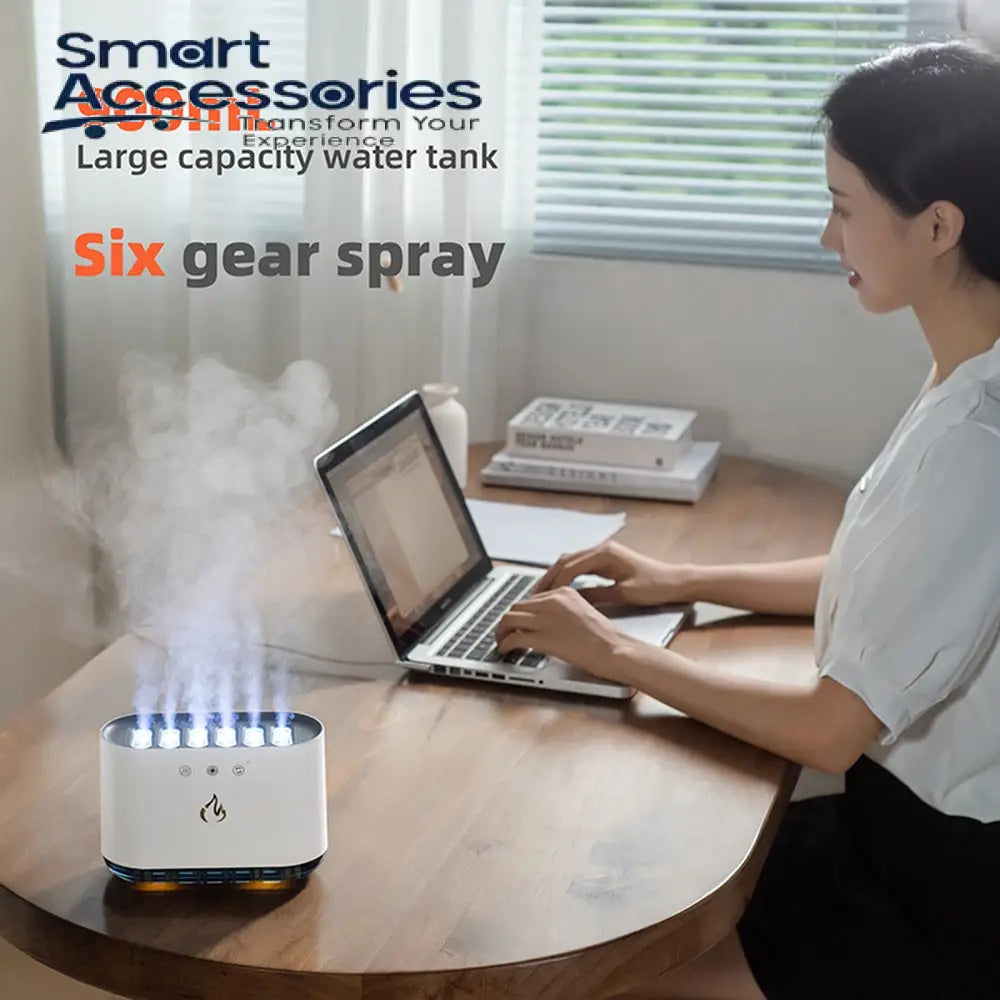 Dynamic Diffuser 900ml Dynamic Flame Aroma Diffuser Humidifiers with music – Smart ...