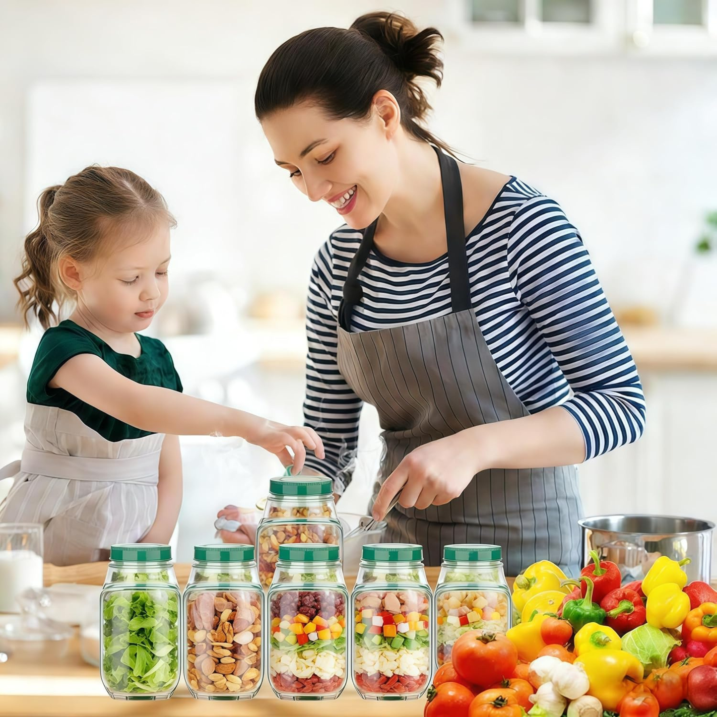 FreshPod Leakproof Salad & Meal Prep Jar with Dressing Container