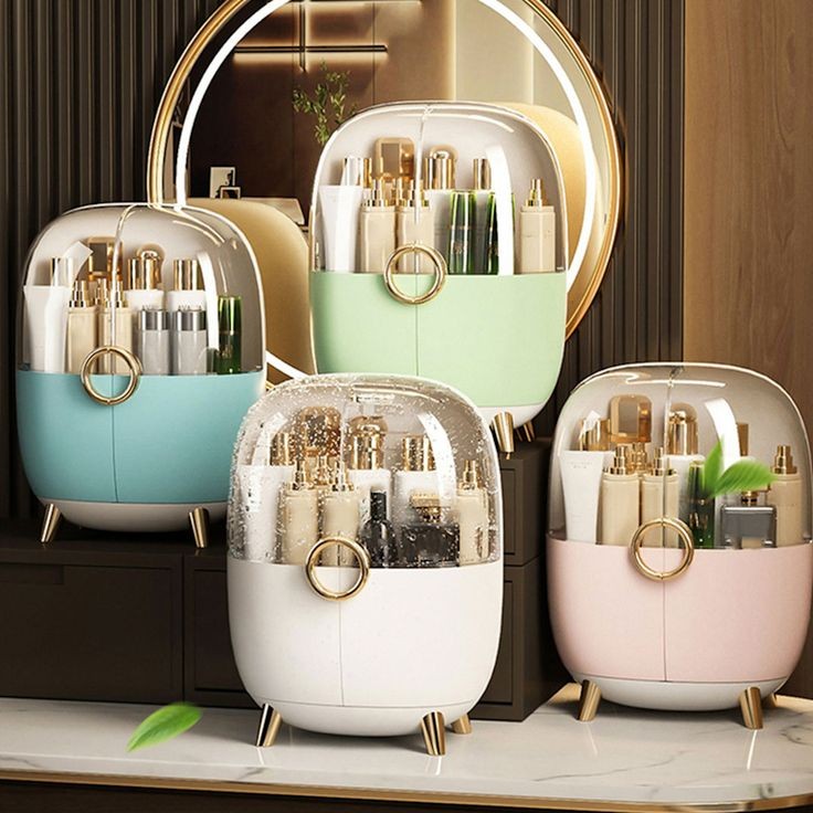 Luxury Dustproof Cosmetics Organizer