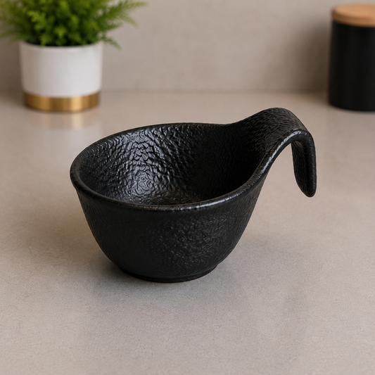 Winsor England 3.25 Inch Porcelain Spoon Bowl – Black Finish