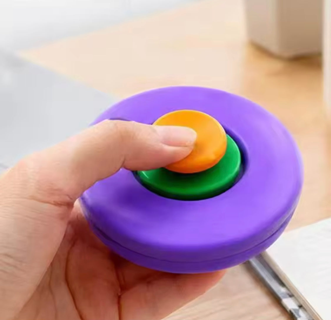 Fidget Magic Ball Spinner Cube Toy with Light – 3D Stress Relief Rotating Gyro Puzzle