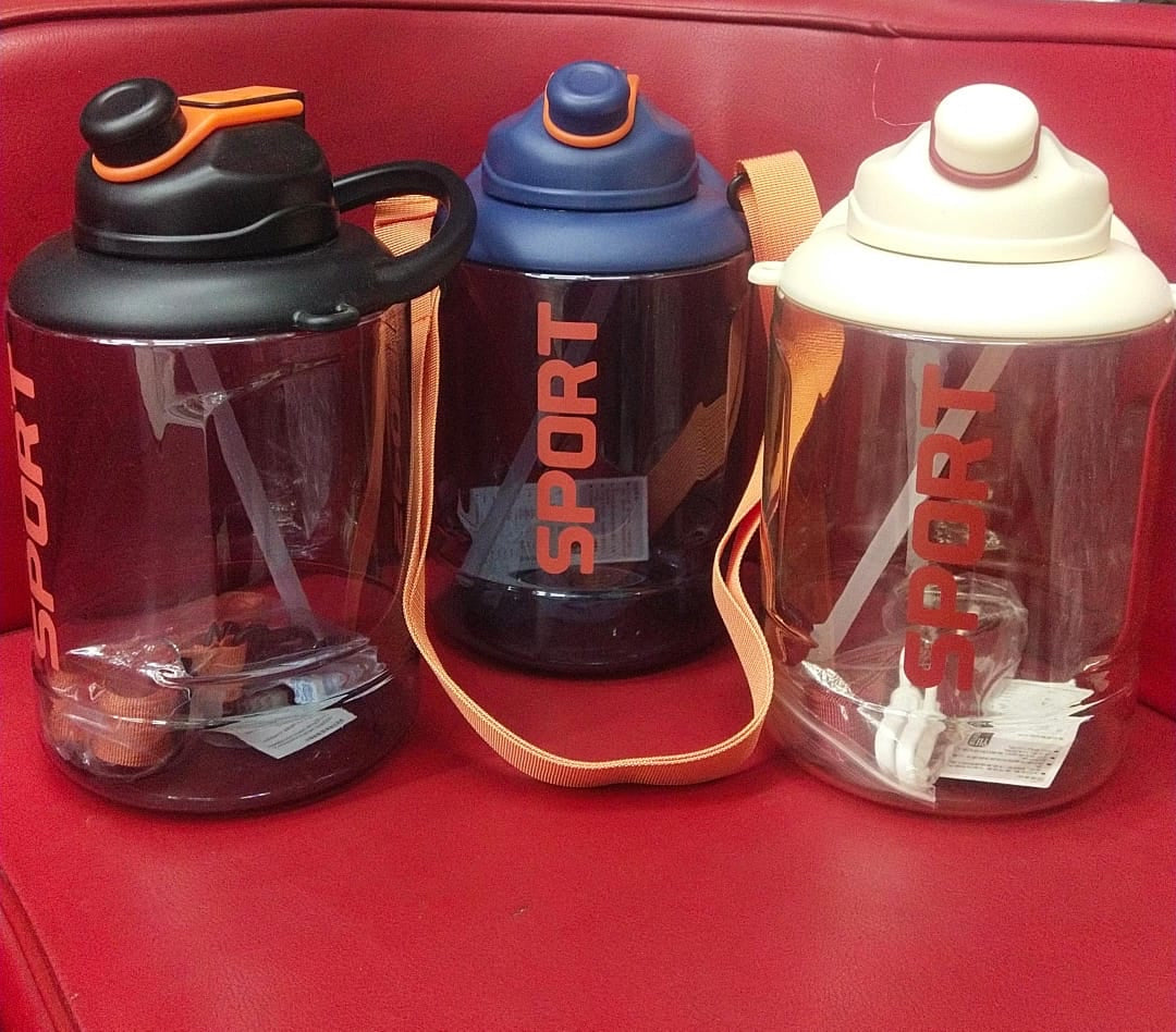 Big Belly Water Bottle, 2500ml Sports Fitness Water Bottle