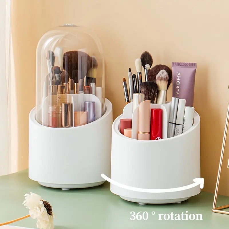 360 Degree Rotating Makeup Brush Storage Box