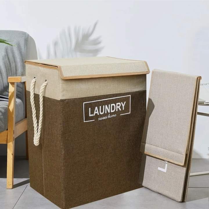 Laundry Basket with Jute Rope Design