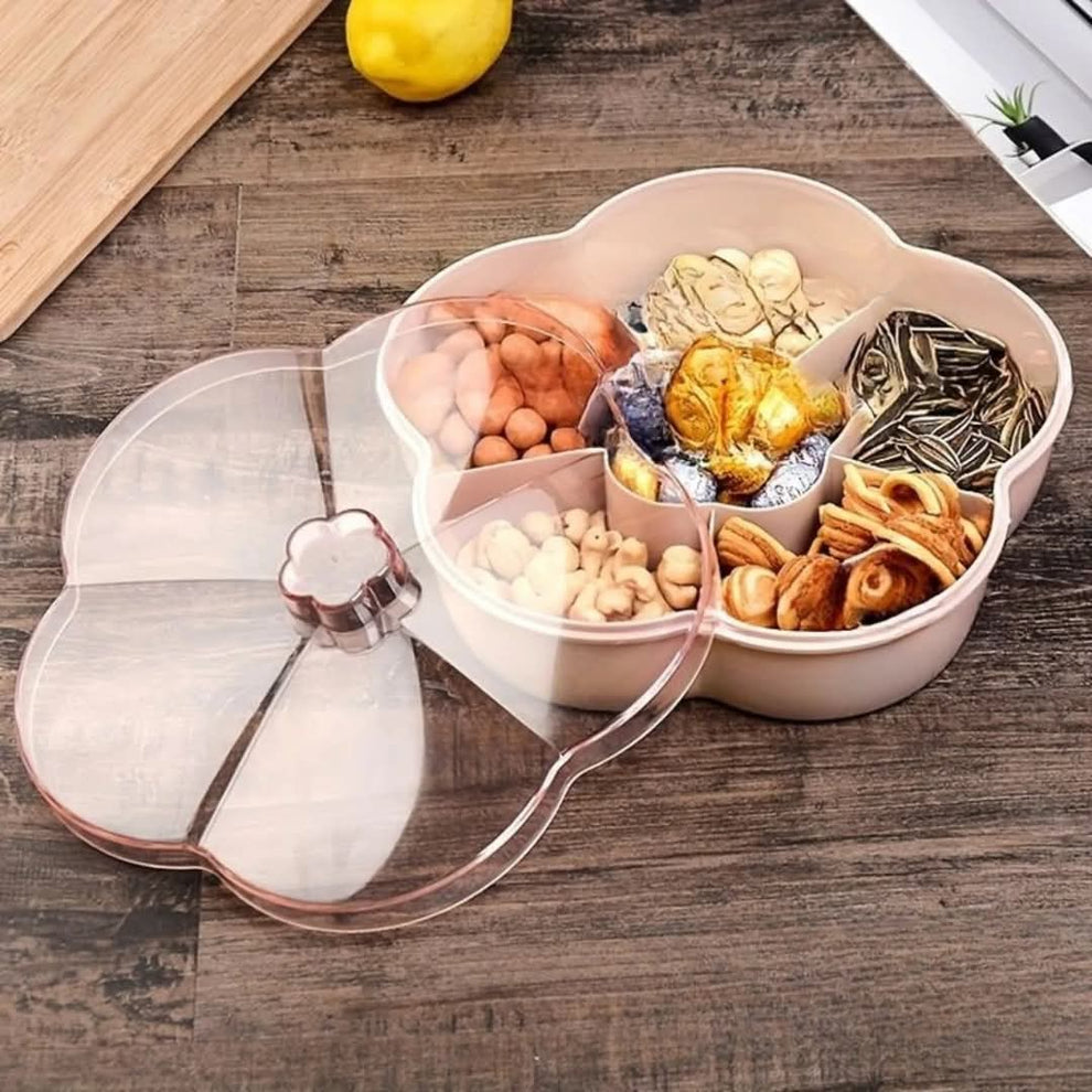 Flower Shape Snack Serving Tray