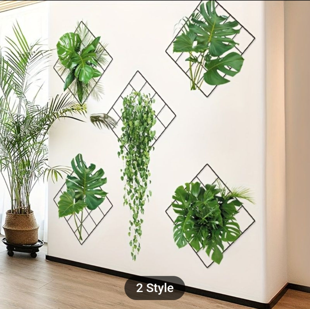 3D Green Plant Wall Stickers