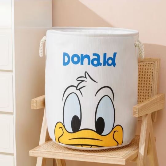 Disney Donald Duck Strawberry Bear Multi-Pattern Laundry Basket Household Foldable High-Value Laundry Basket Toy Basket