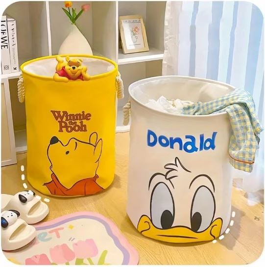Disney Donald Duck Strawberry Bear Multi-Pattern Laundry Basket Household Foldable High-Value Laundry Basket Toy Basket