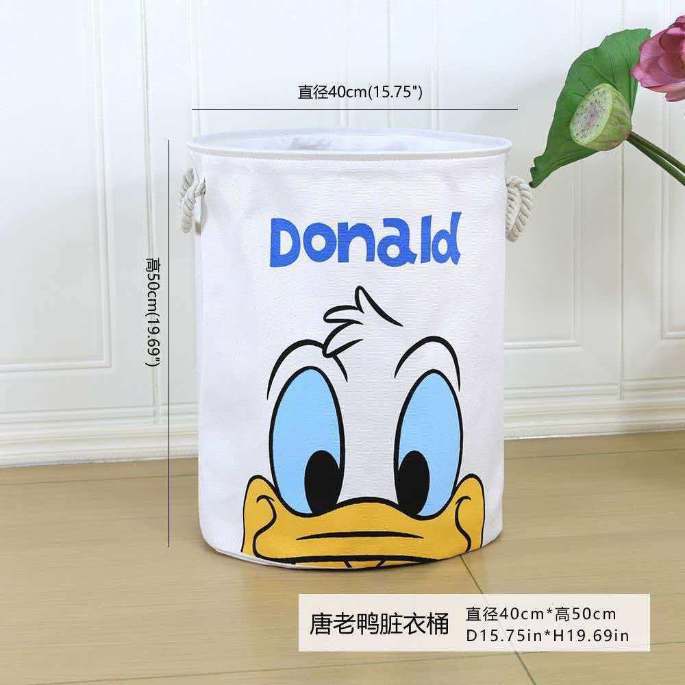 Disney Donald Duck Strawberry Bear Multi-Pattern Laundry Basket Household Foldable High-Value Laundry Basket Toy Basket