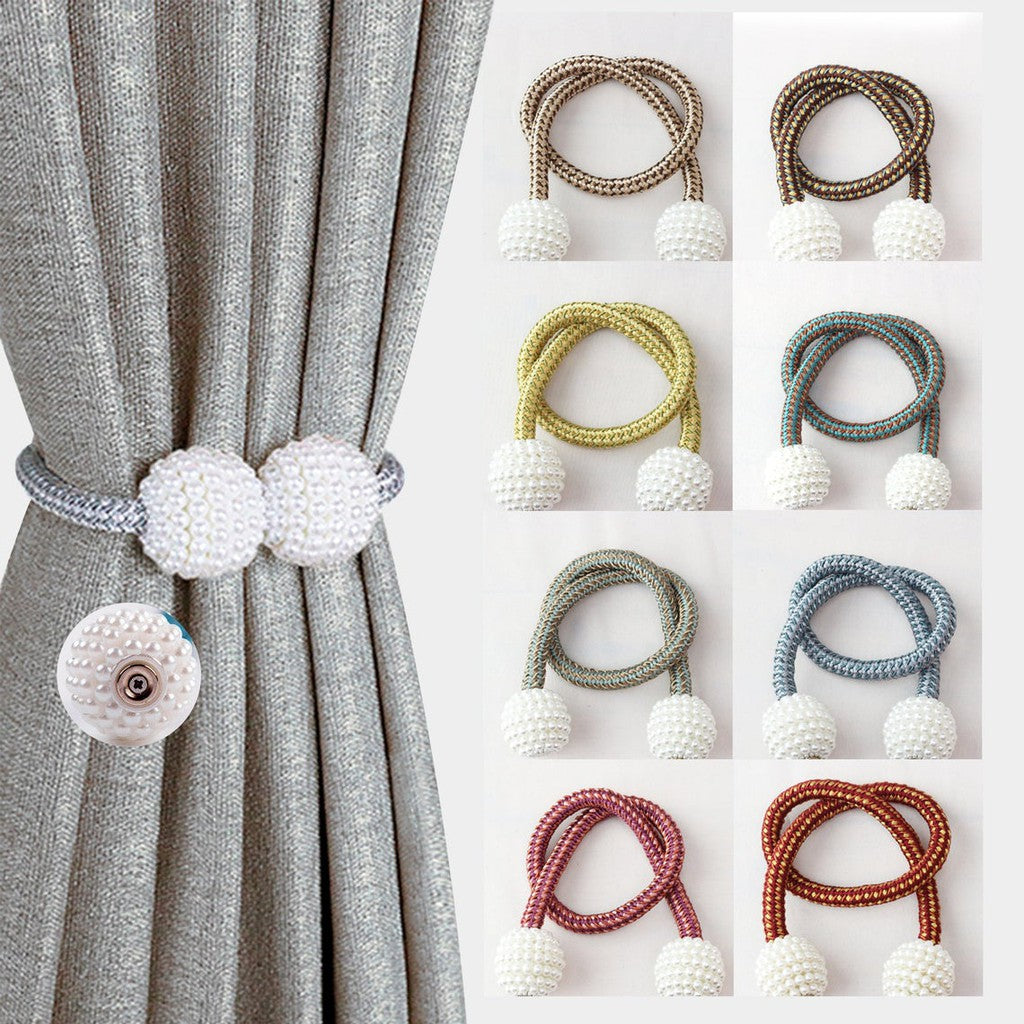 Luxury Pearl Magnetic Curtain Tiebacks (PAIR)