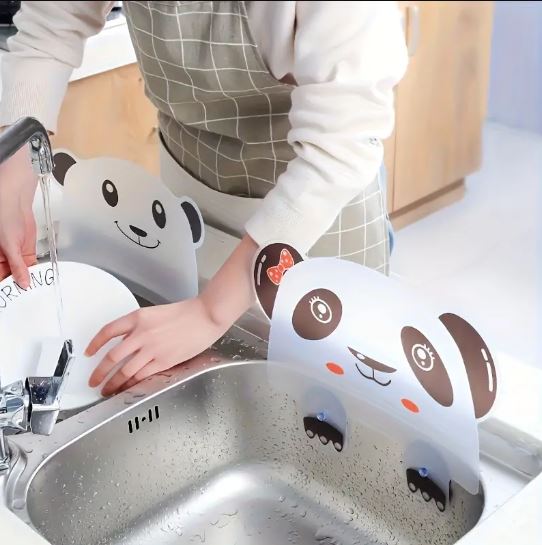 Panda Kitchen Water Splash Guard - Water Sucker Flap Sink Splash