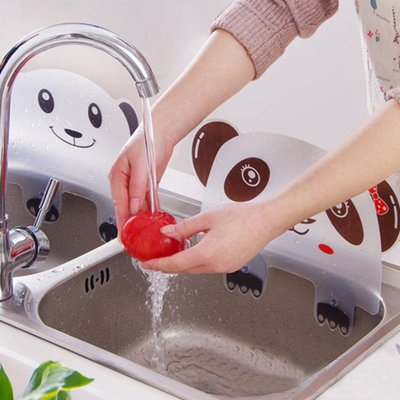 Panda Kitchen Water Splash Guard - Water Sucker Flap Sink Splash