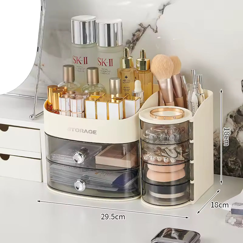 Large Capacity Cosmetics Storage Box – Premium Desktop Organizer