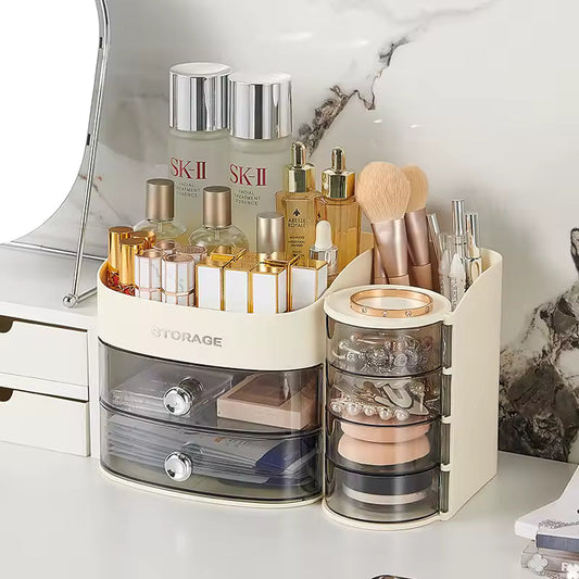 Large Capacity Cosmetics Storage Box – Premium Desktop Organizer