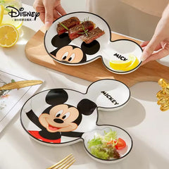 DISNEY Mickey Mouse Ceramic Two Ears Snack Plate