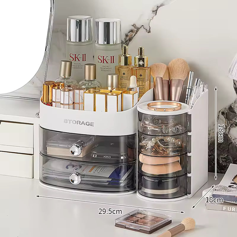 Large Capacity Cosmetics Storage Box – Premium Desktop Organizer