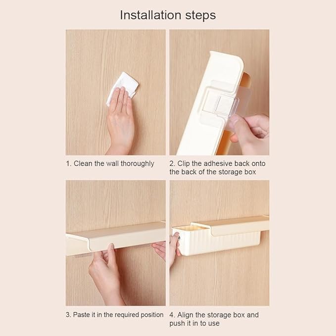 Wall Mounted Storage, Undergarment Drawer, Sock Storage Box Underwear Storage | Undergarment Storage Box, Wall Drawers for Fit