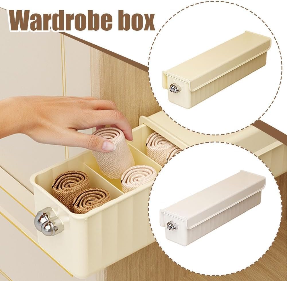 Wall Mounted Storage, Undergarment Drawer, Sock Storage Box Underwear Storage | Undergarment Storage Box, Wall Drawers for Fit