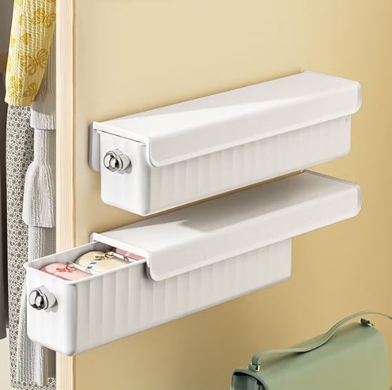Wall Mounted Storage, Undergarment Drawer, Sock Storage Box Underwear Storage | Undergarment Storage Box, Wall Drawers for Fit