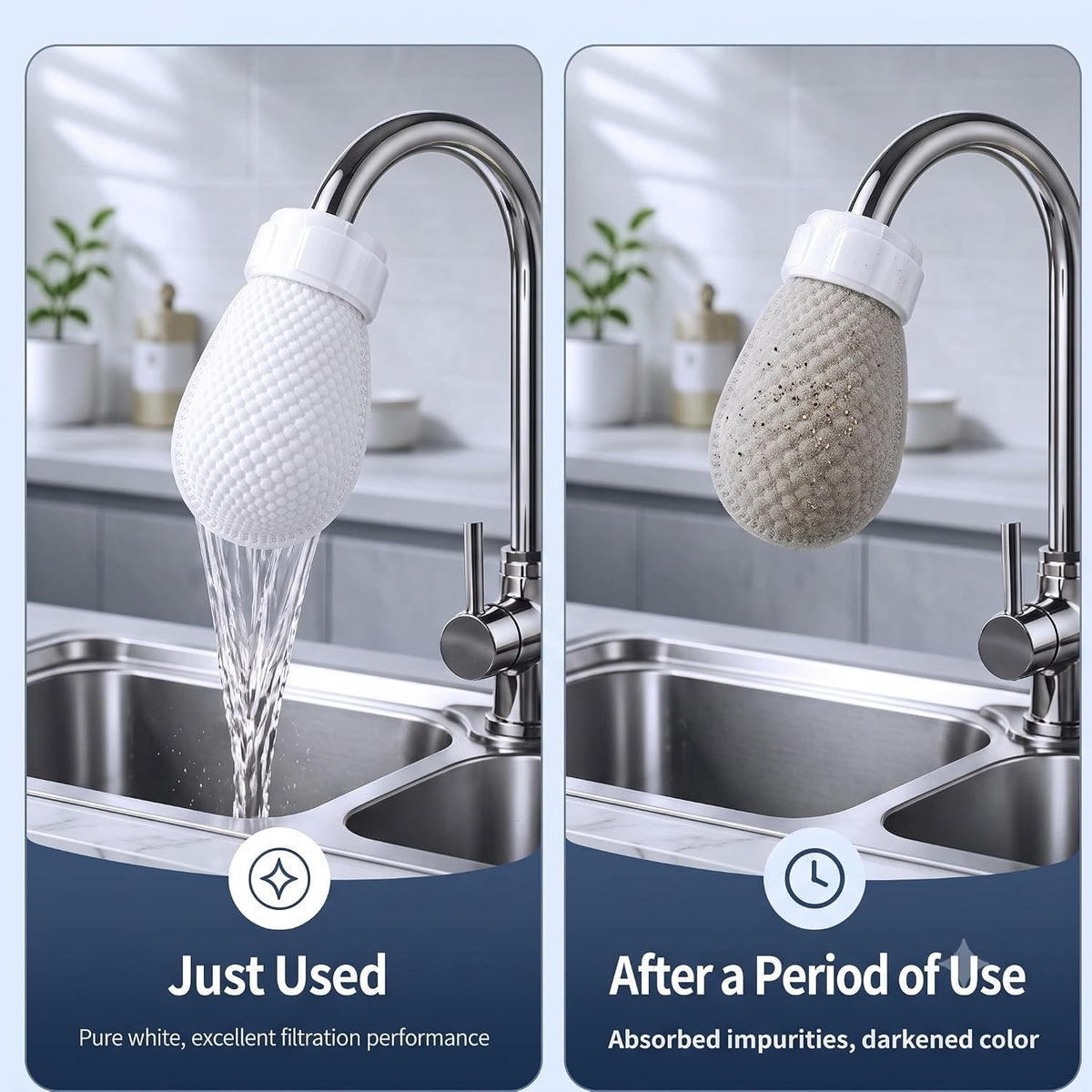 Universal Tap Water Filter Cotton Bags, Pack of 10