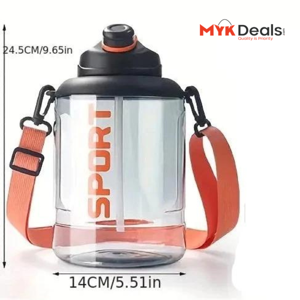 Big Belly Water Bottle, 2500ml Sports Fitness Water Bottle