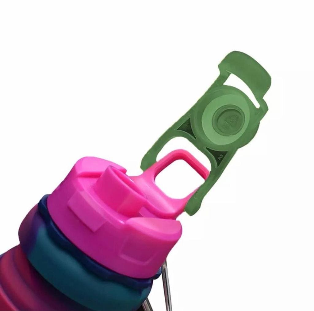 500ml Creative Portable Silicone Folding Sports Water Bottle