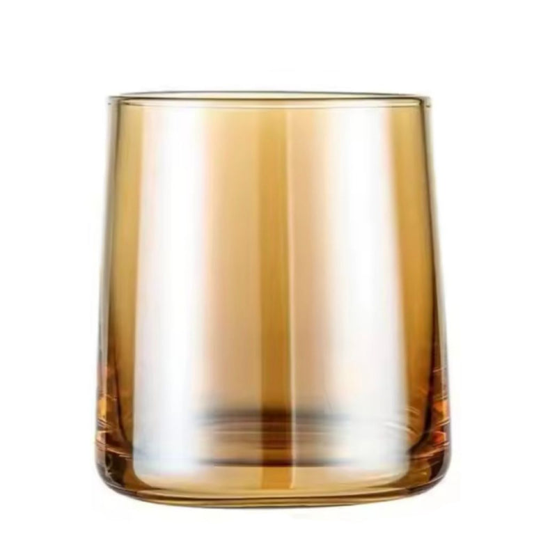 Borosilicate Drinking Glass Gold 270ml (Set of 6)