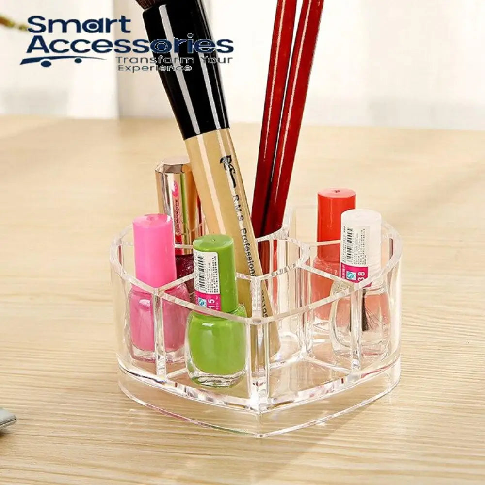 Acrylic Lipstick Organizer Heart Shape