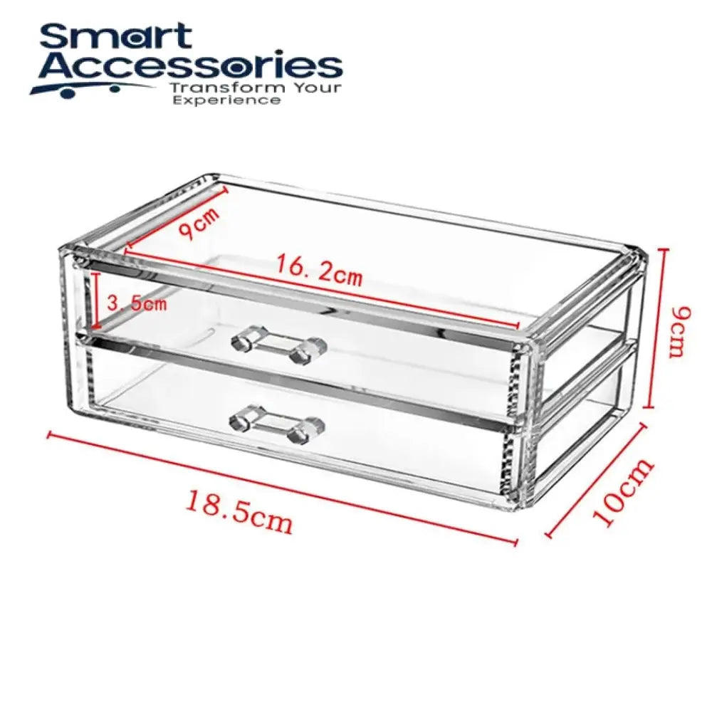 Acrylic Makeup Cosmetic Case Storage Drawer Box Organizer