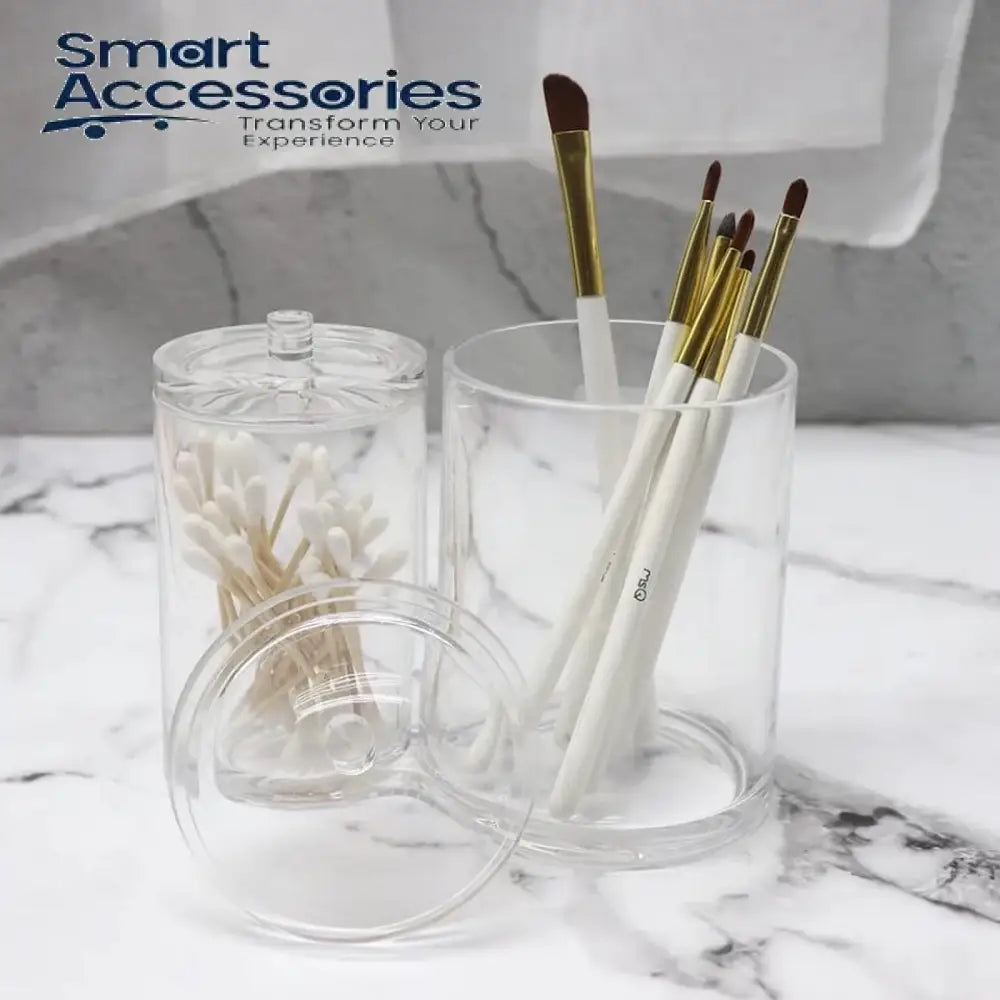 Acrylic Multifunctional Home Decor For Cotton Swabs Organizer And Balls Storage