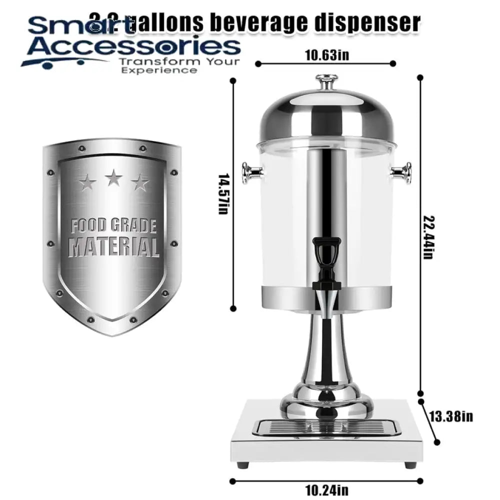 Acrylic & Steel Double Juice Dispenser