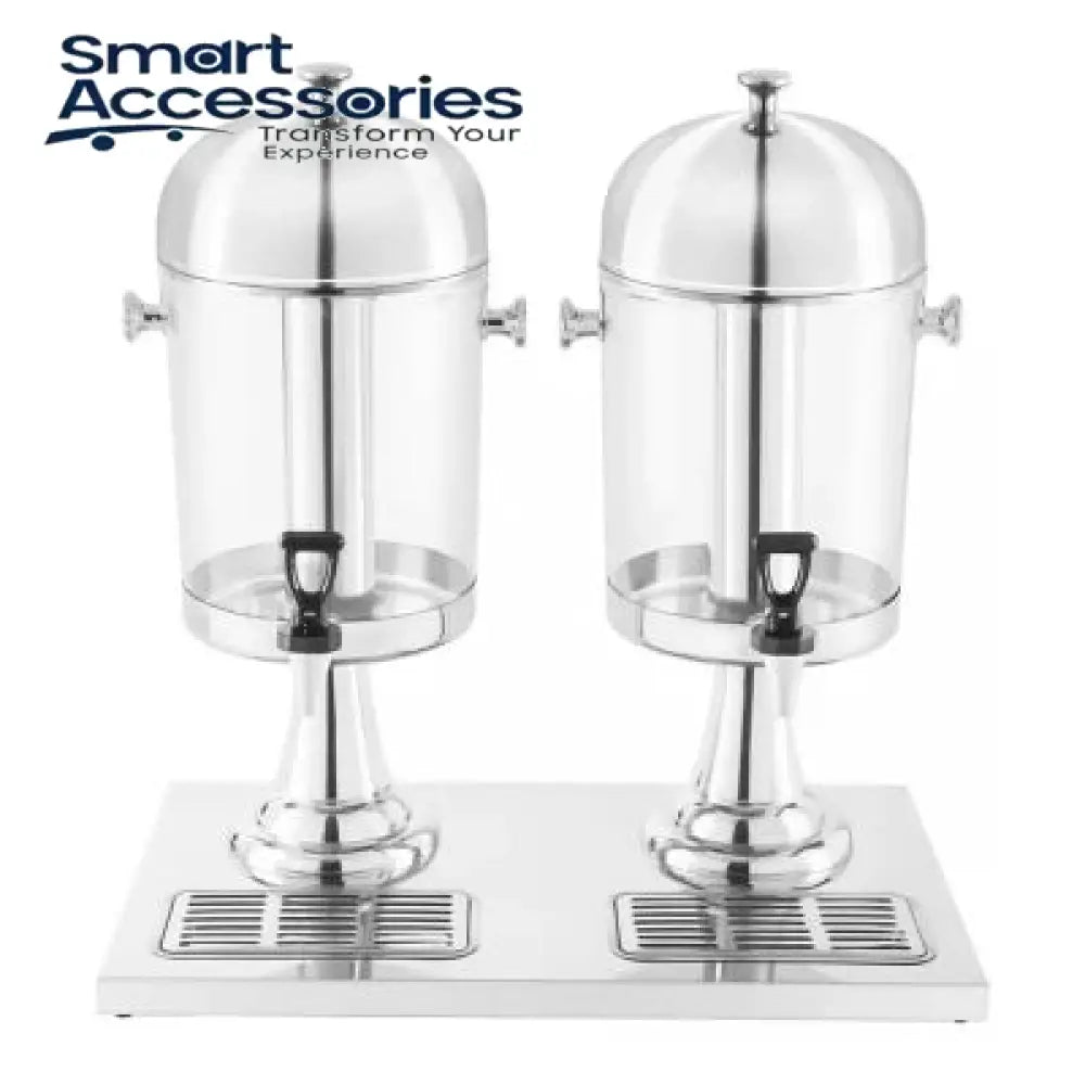 Acrylic & Steel Double Juice Dispenser