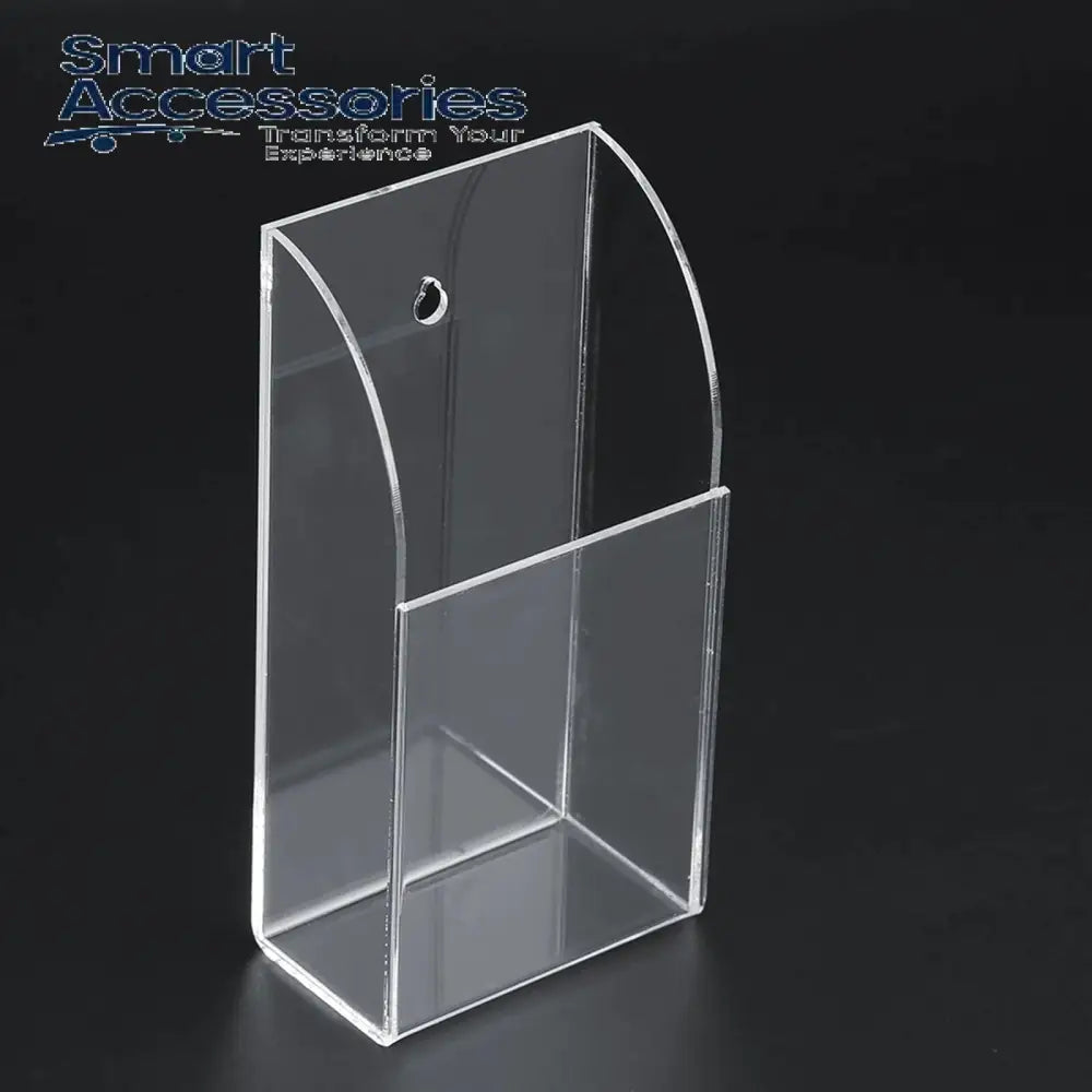 Acrylic Wall Mounted Remote Control Holder Organizer