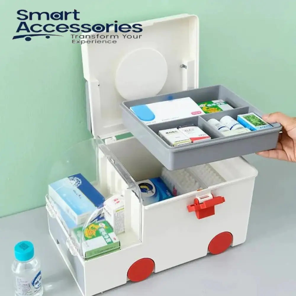 Ambulance Shape Portable Medicine Box