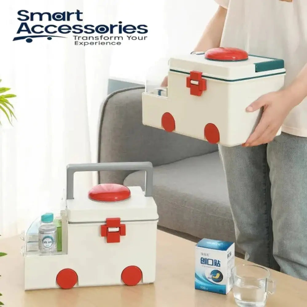 Ambulance Shape Portable Medicine Box