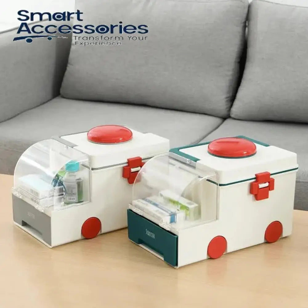 Ambulance Shape Portable Medicine Box