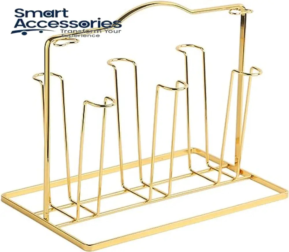 Anti Rust Metal Glass Mug Drainer Storage Drying Rack