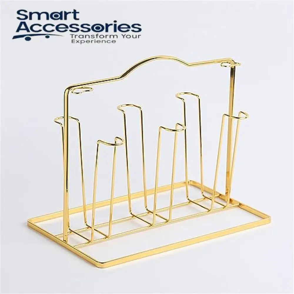 Anti Rust Metal Glass Mug Drainer Storage Drying Rack