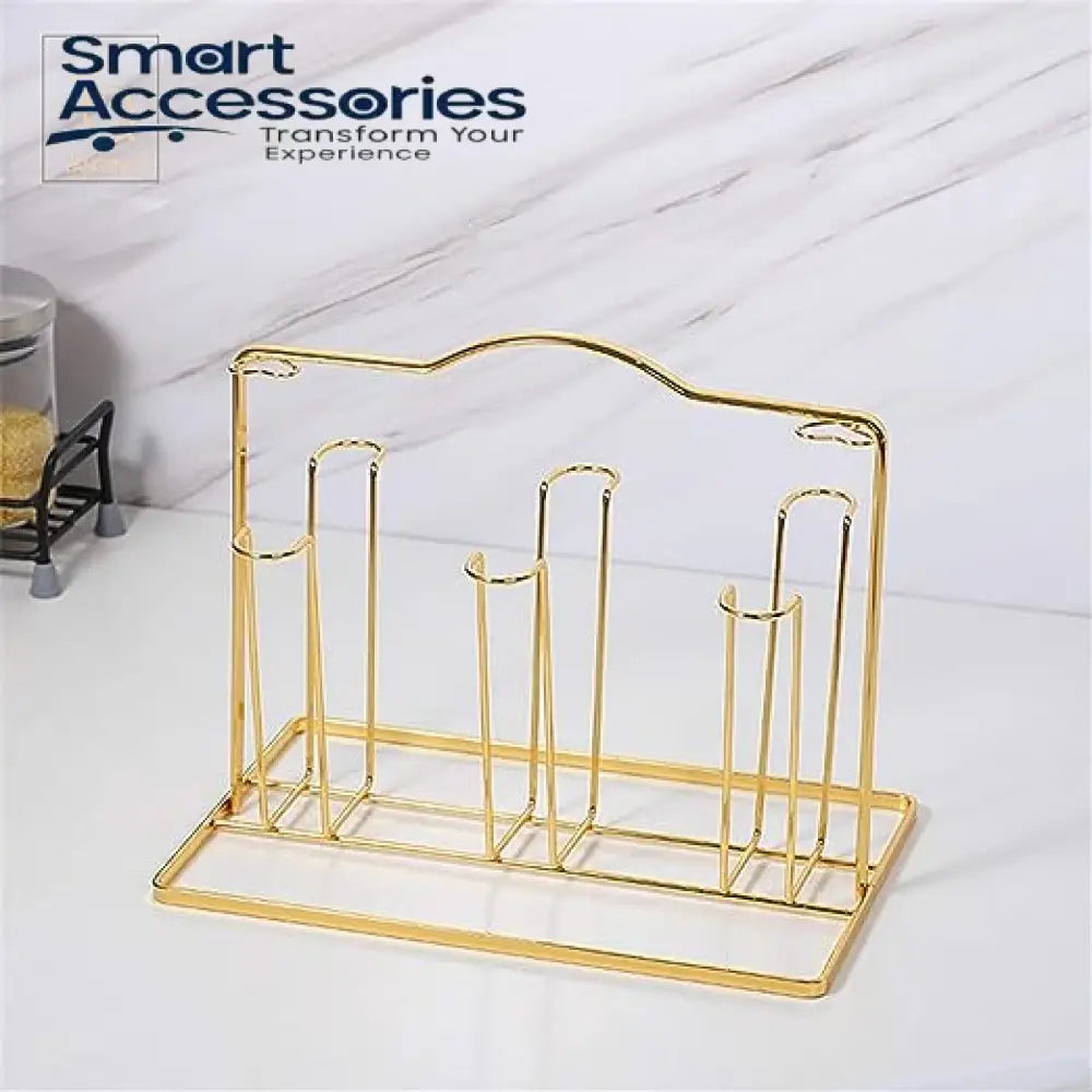 Anti Rust Metal Glass Mug Drainer Storage Drying Rack