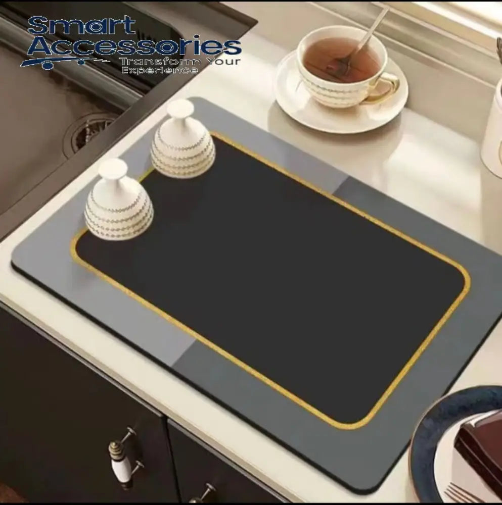 Anti Slip Dish Drying Mat Simple Mud Table Kitchen Countertop