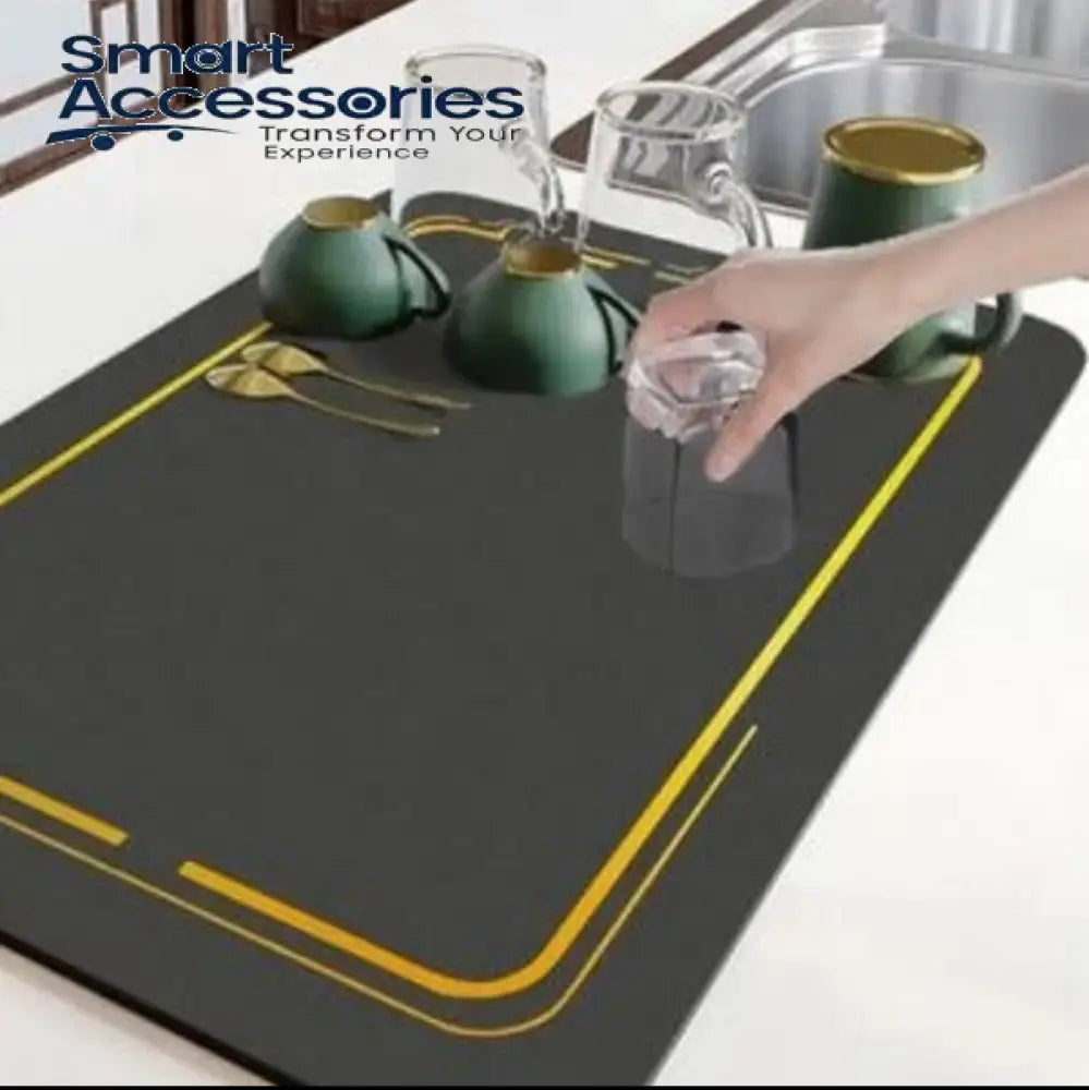 Anti Slip Dish Drying Mat Simple Mud Table Kitchen Countertop