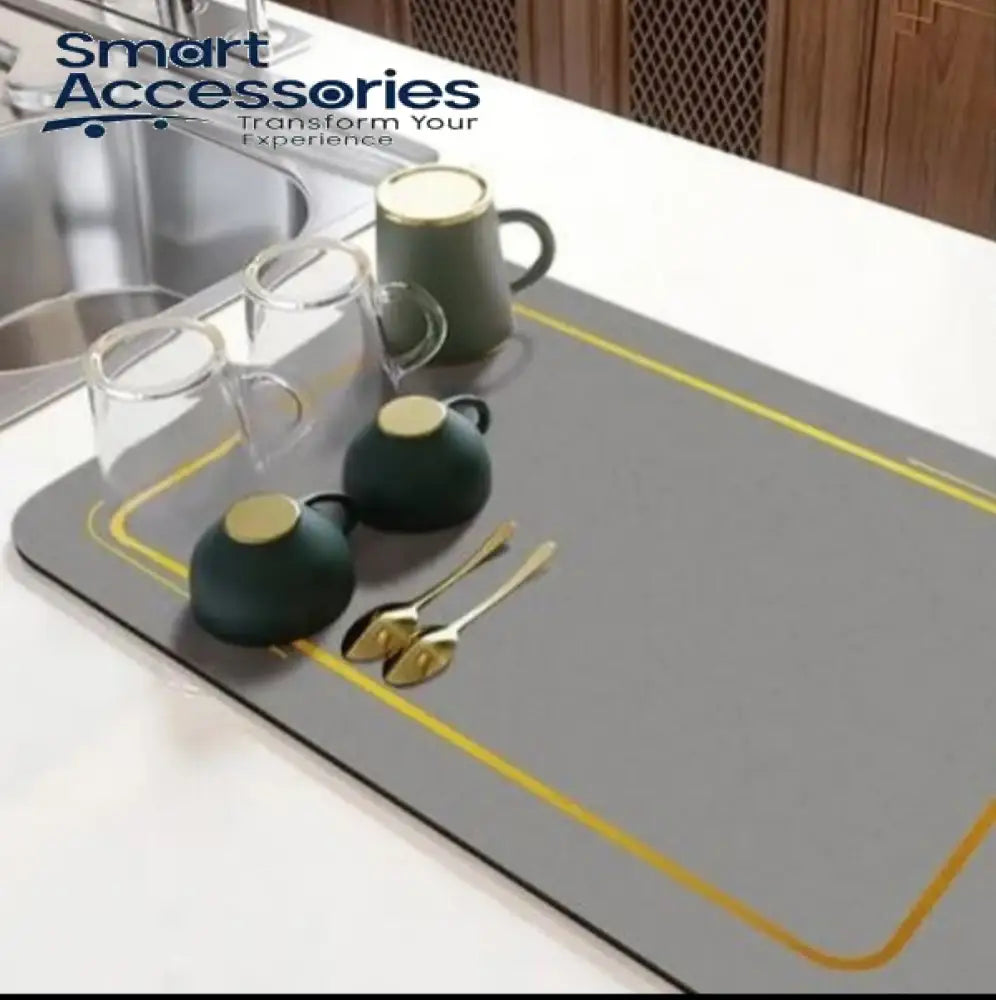 Anti Slip Dish Drying Mat Simple Mud Table Kitchen Countertop