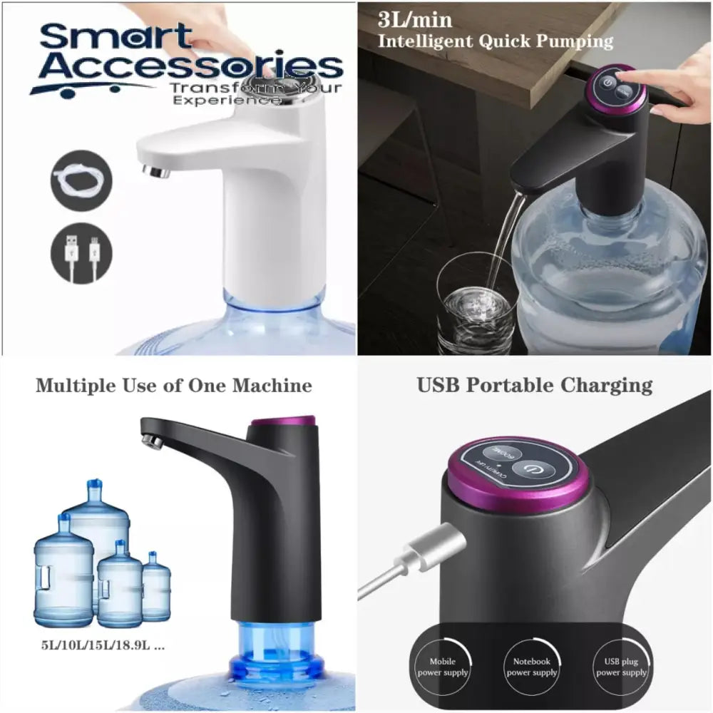 Auto Portable Usb Wireless Electric Water Pump Bottle Dispenser