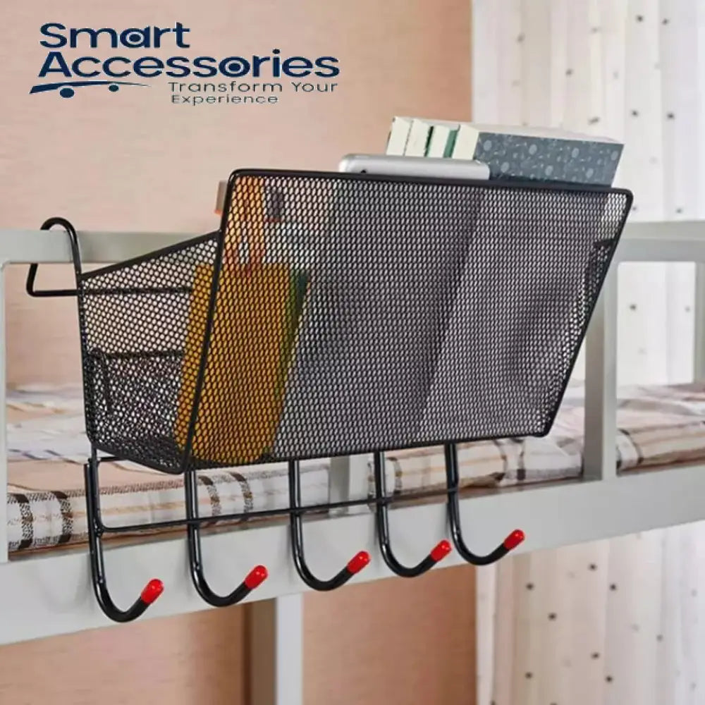 Bedside Iron Storage Basket Hanging With Hook