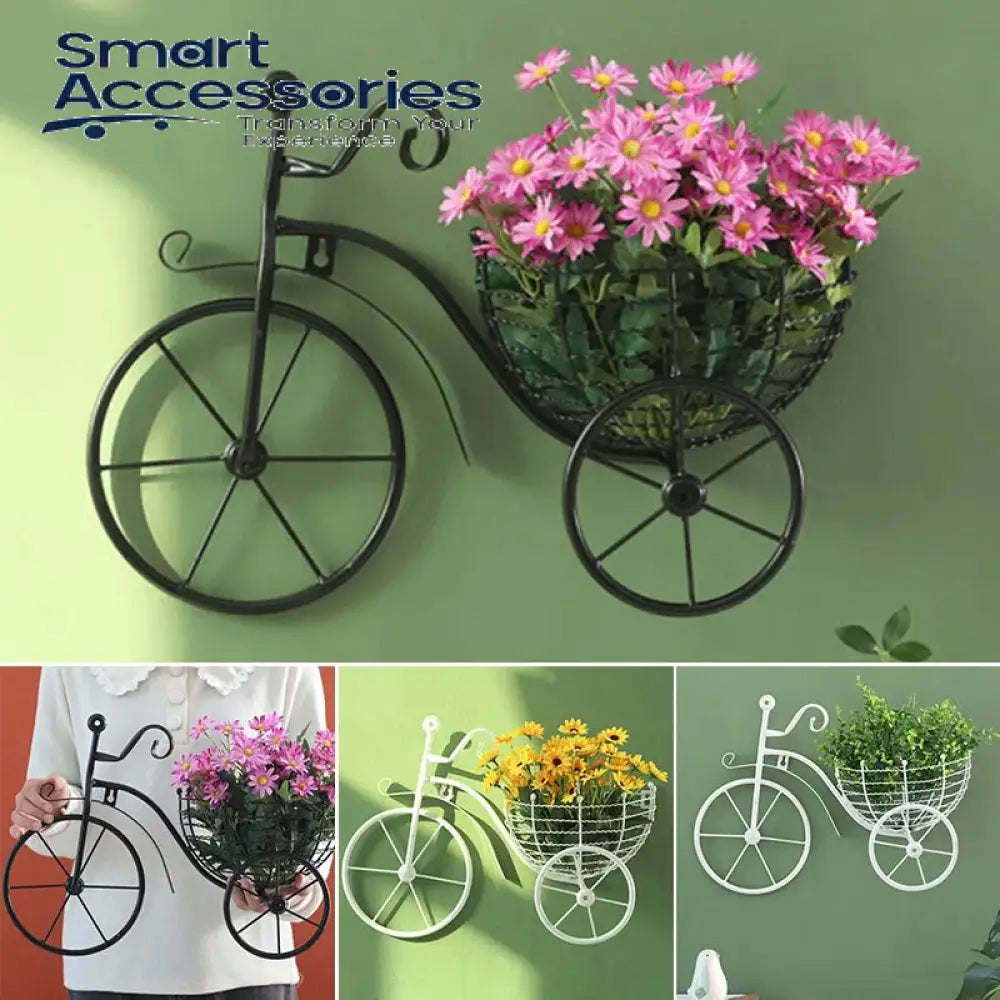 Bicycle Design Wall Basket For Home Decoration