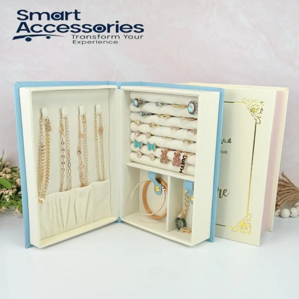 Book Shaped Jewellery Box With Magnetic Lock