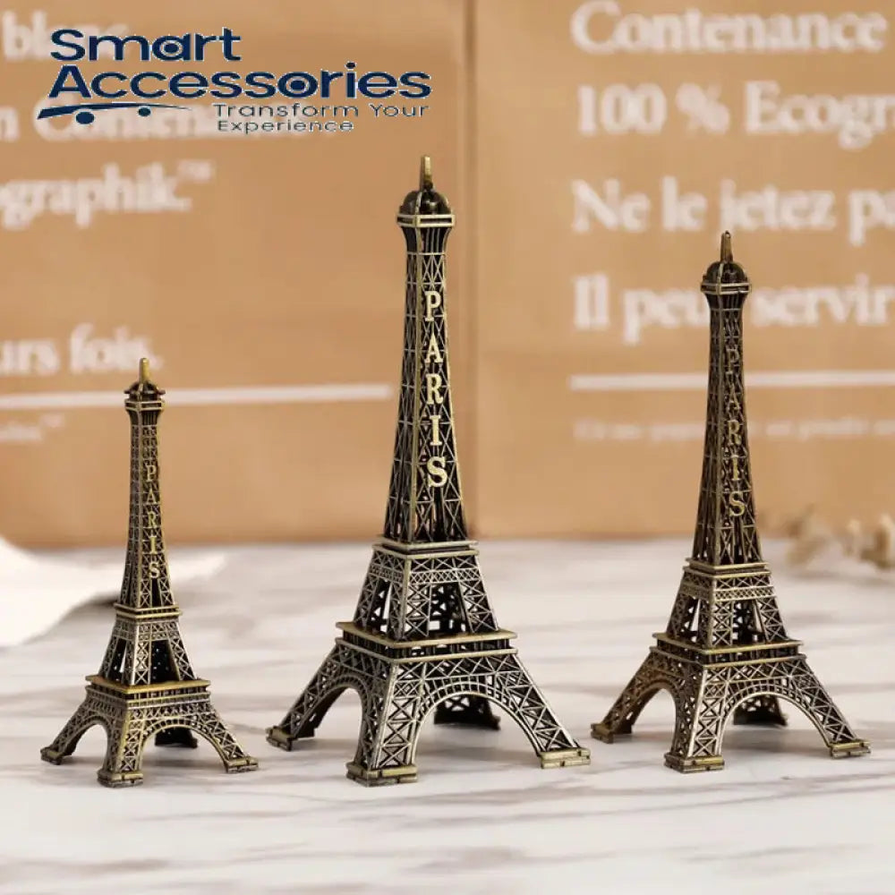 Bronze Paris Eiffel Tower Metal Crafts Home Decoration Accessories