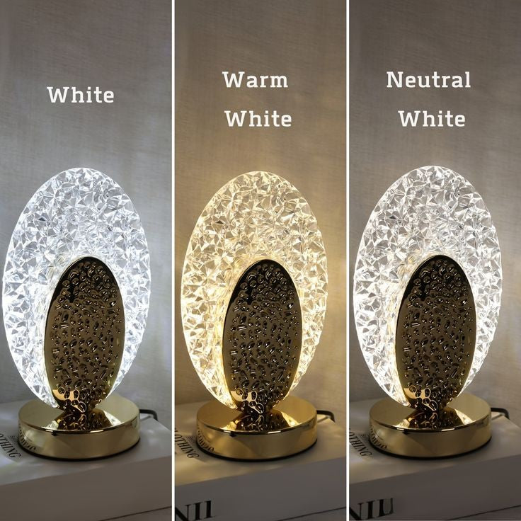 Rechargeable LED Crystal Table Lamp